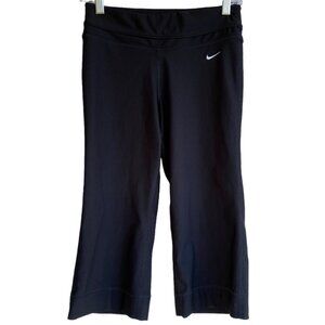 Nike Pro Dri Fit BE STRONG Womens Size XS Leggings Capri Pants Black Running